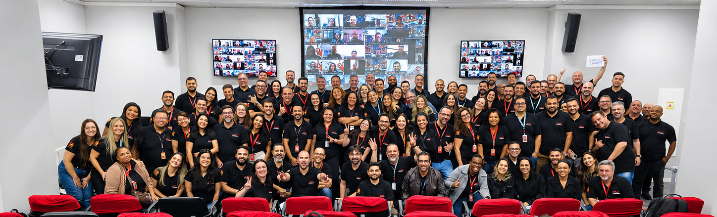 Edgar Ribeiro da Silva com seu time executivo
